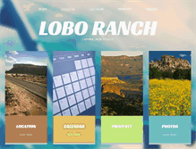 Tablet Screenshot of lobo-ranch.com